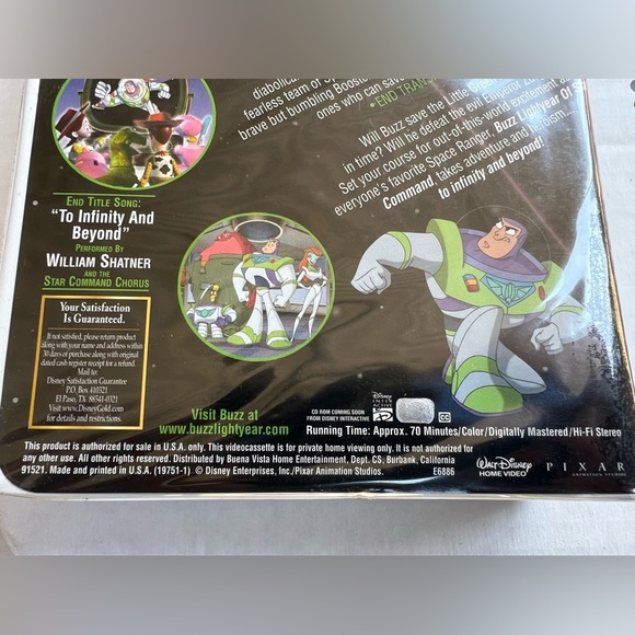 Buzz Lightyear Star Command Adventure Begins TOY STORY DISNEY Pixar vintage DVD - Picture 4 of 7